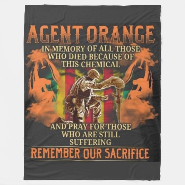AGENT ORANGE FLEECEFILT (Framsidan)