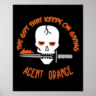 Agent Orange MÖRKEN Gift Poster
