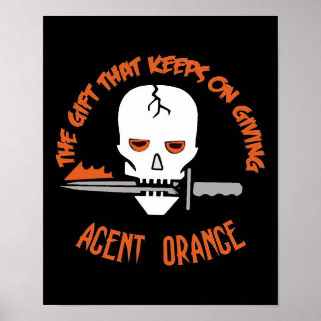 Agent Orange MÖRKEN Gift Poster (Framsidan)