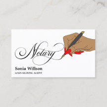 Agent Typografi - busin för det moderna notära lån