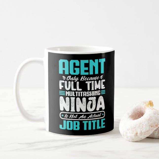 Agent yrkestitel Yrke Funny Agent Skills Kaffemugg (Med munk)