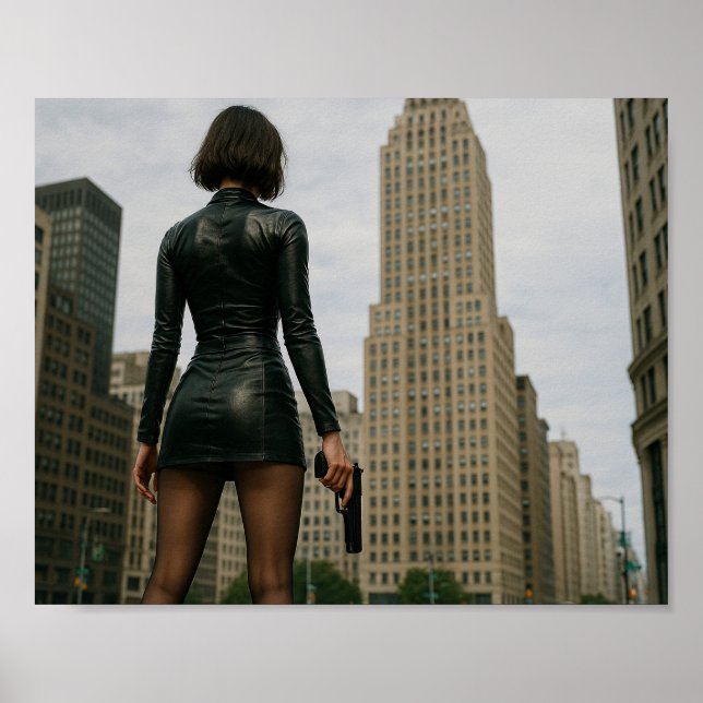 Agentin Black Poster (Framsidan)