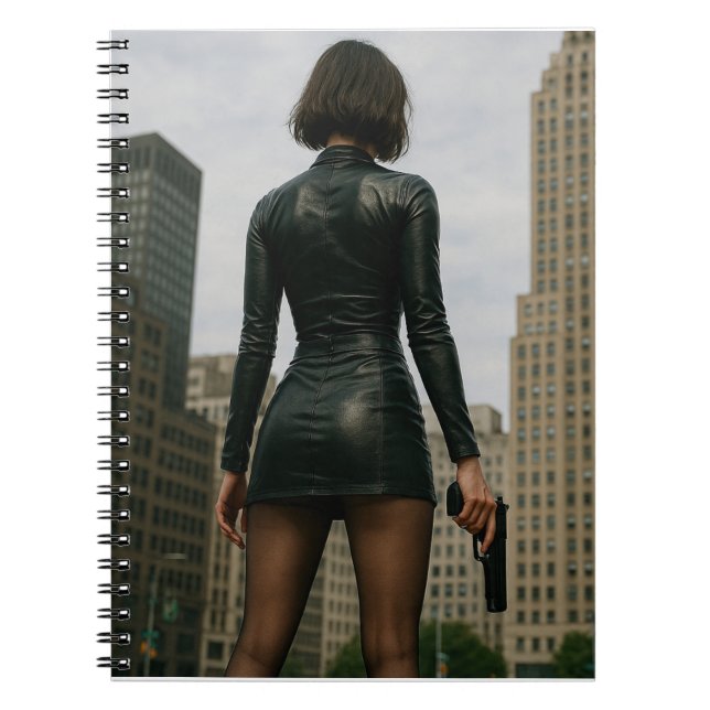 Agentin Black Poster Anteckningsbok (Framsidan)