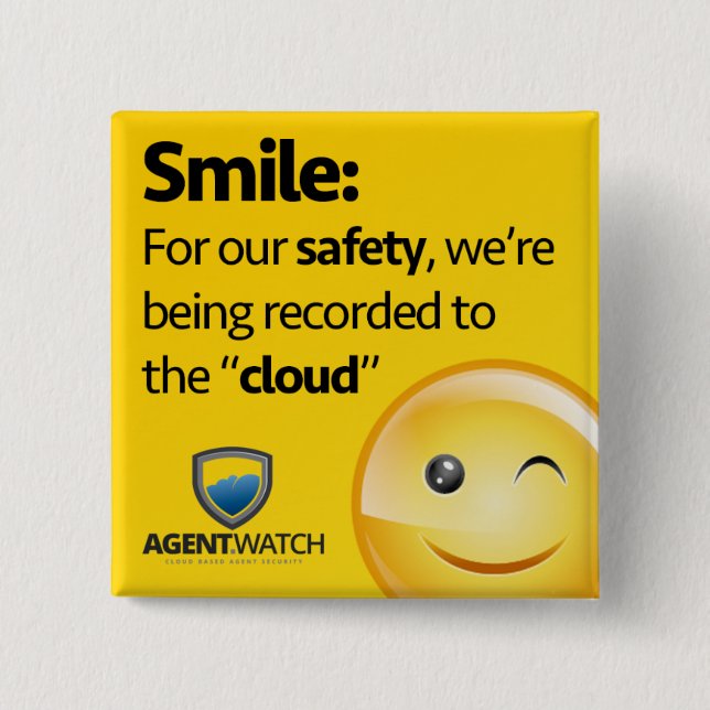 Agentklockan klämmer fast knapp (Framsida)