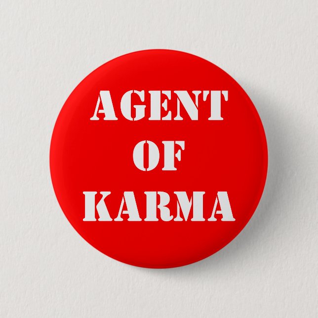 Agentof Karma Knapp (Framsida)
