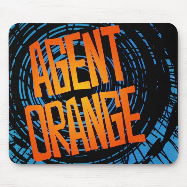 Agentorange"SpinArt" Punk logotyp Mousepad Musmatta (Framsidan)
