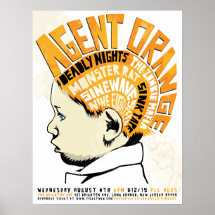 Agentorangeaffisch Poster