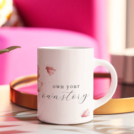 Äger din egen historia | Flower Petals | Motiverin Kaffemugg