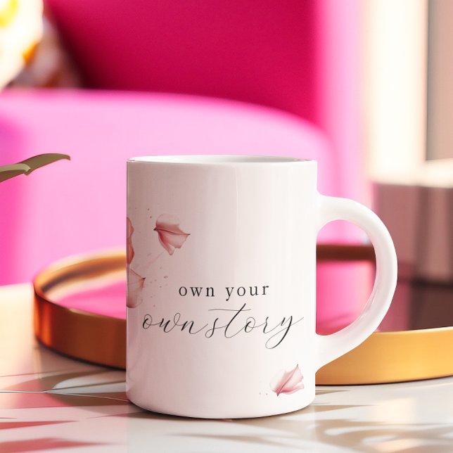 Äger din egen historia | Flower Petals | Motiverin Kaffemugg (Skapare uppladdad)