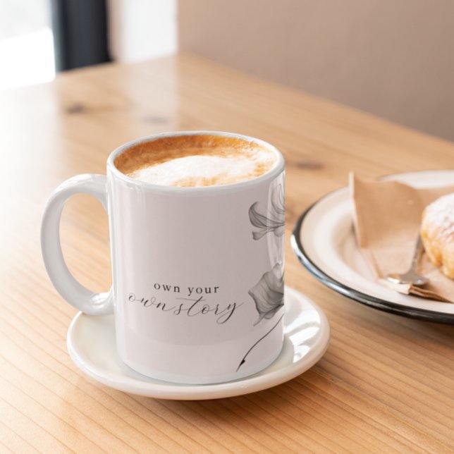 Äger din egen historia | Flower Petals | Motiverin Kaffemugg (Skapare uppladdad)
