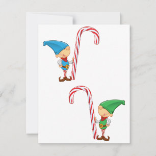 Äger med Candy cane-inbjudningar Inbjudningar