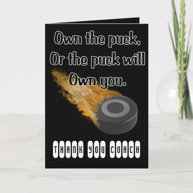 Äger Puck Card Tack Kort (Framsida)