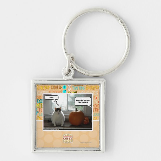 Agera coolt fyrkantig silverfärgad nyckelring (Framsidan)