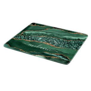 Agera Grönt Guld Marble Custom Name Clearboard Boa