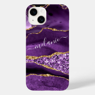 Agera Lila Violet Guld Glitter Gnistra Ditt namn