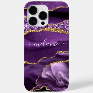Agera Lila Violet Guld Marble Ditt namngift