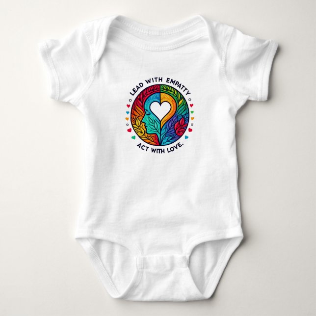 Agera med Kärlek Baby Jersey Bodykostym T Shirt (Framsida)