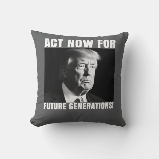 Agera nu för framtida Generation - Klimatmedvetenh Kudde (Framsida)