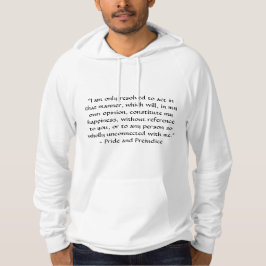 Agera på ett sätt som ger lycka Jane Austen Hoodie