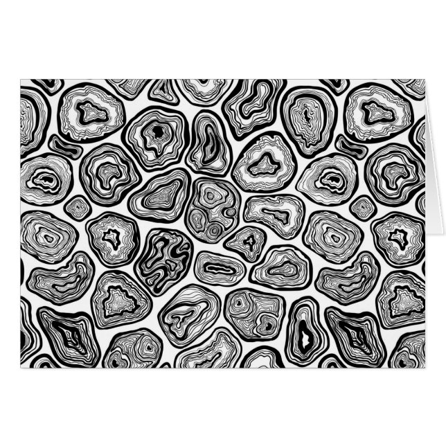 Agera segment i svartvitt hälsningskort (Framsidan Horizontal)