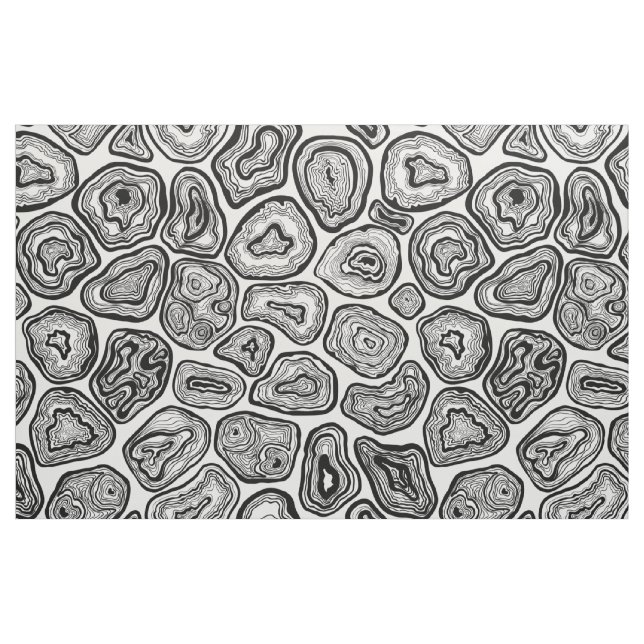 Agera segment i svartvitt tyg (Fat Quarter)