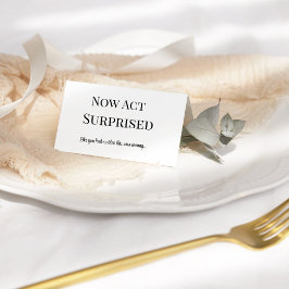 Agera som överraskad frieri av Funny bridesmaid Kort