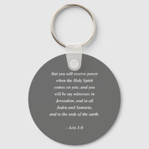 AGERAR 1:8bibelVerse Nyckelring