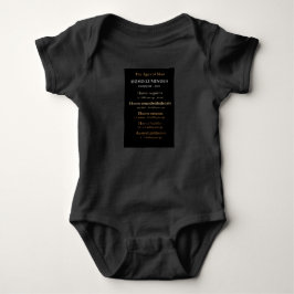 Ages Of Man Baby Ettpieces Body T Shirt