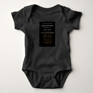 Ages Of Man Baby Ettpieces Body T Shirt