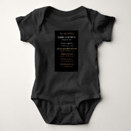 Ages Of Man Baby One-Piece Bodysuit T Shirt