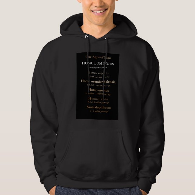 Ages Of Man Herrens Hoodie (Framsida)
