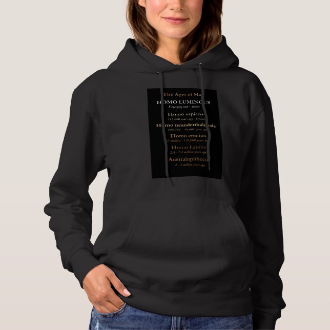 Ages Of Man Women's Hoodie T Shirt (Framsida)
