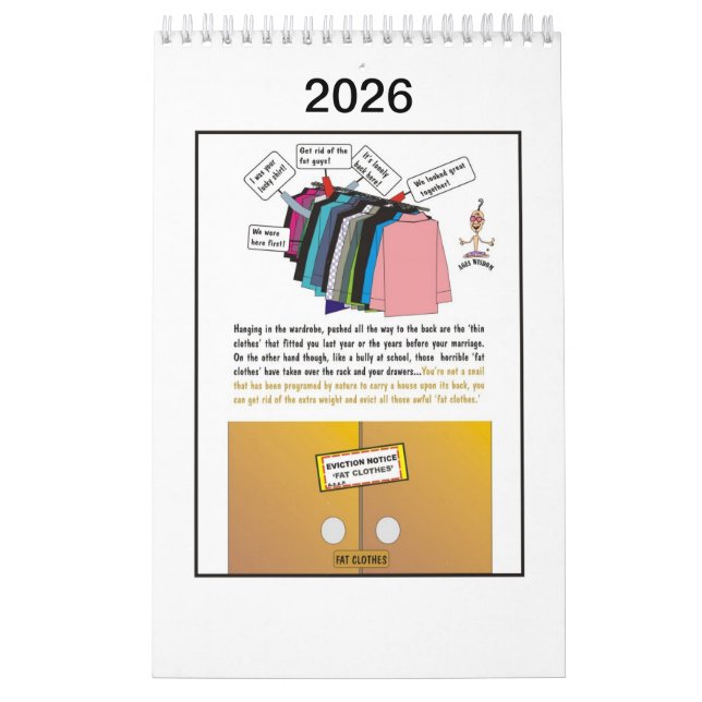 Ageswisdom a tecknad väg till en saneringskalender kalender (Omslag)