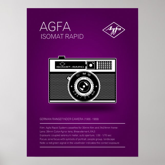 Agfa Isomat Rapid Poster (Framsidan)