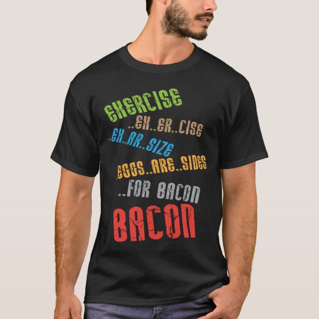 Ägg är sidor för bacon T-shirt (Framsida)
