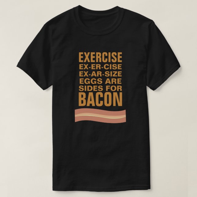 Ägg är sidor för bacon tee (Design framsida)