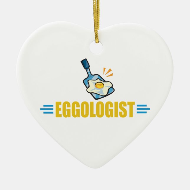 Ägg av fruktkött julgransprydnad keramik (Framsidan)