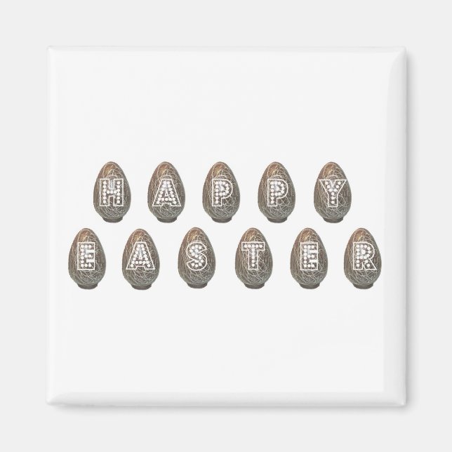 Ägg av glad påsk magnet (Framsidan)