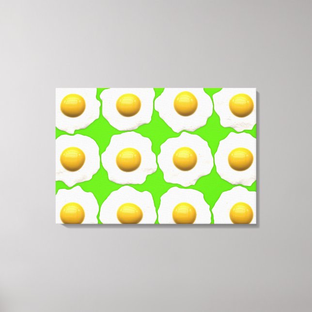 Ägg av popkonsten lime grön hipster canvas (Framsida)