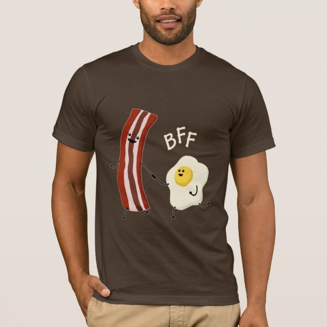 Ägg & bacon, BFF-utslagsplatsskjorta Tee (Framsida)