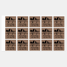 Ägg Carton Stickers Din gårm Namn