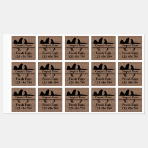 Ägg Carton Stickers Din gårm Namn