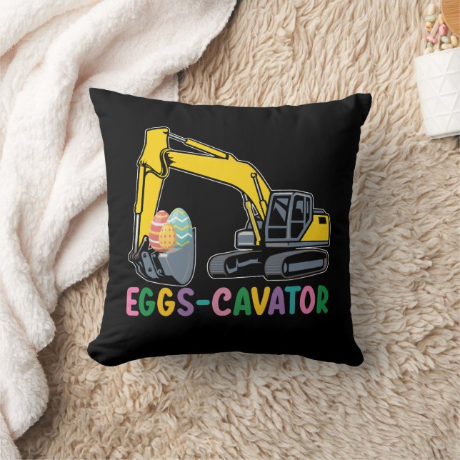 Ägg Cavator Påskägg Jakt Grävmaskin Kudde (Filt)