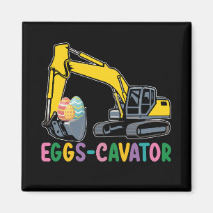 Ägg Cavator Påskäggjakt Grävmaskin Magnet