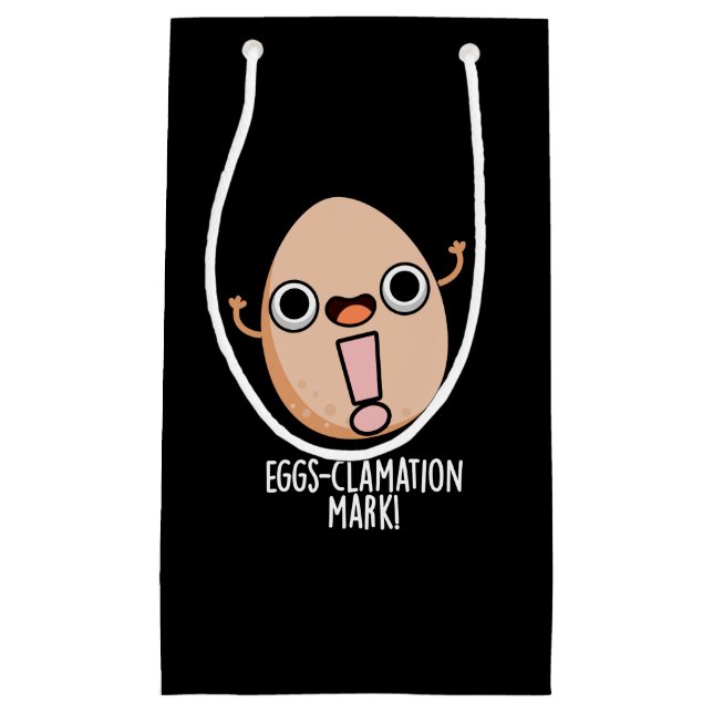 Ägg-clamation Mark Funny Egg Pun Mörk BG (Framsidan)