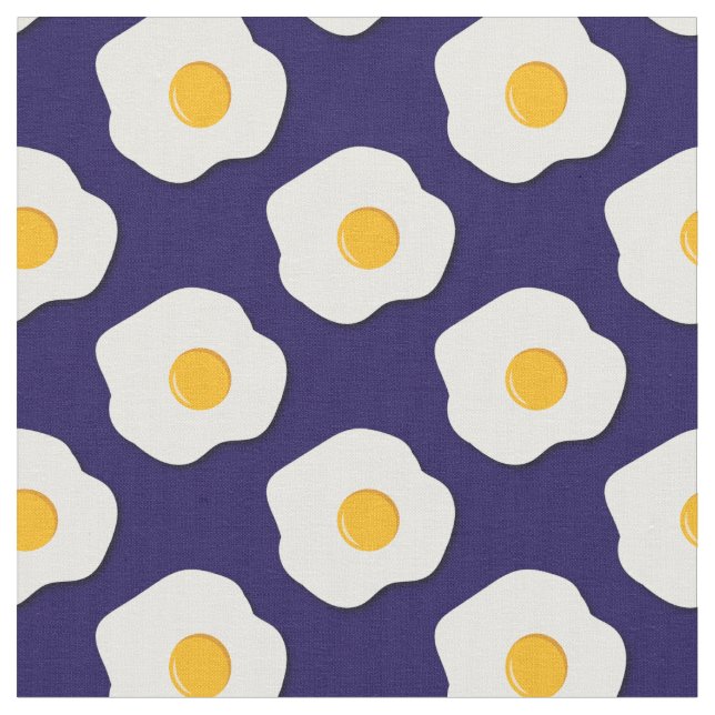 Ägg Cute Breakfast Kids Sunny Side Up Tyg (Närbild)