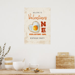 ÄGG-EXCITERANDE BBQ BABY FÖDELSEDAG POSTER