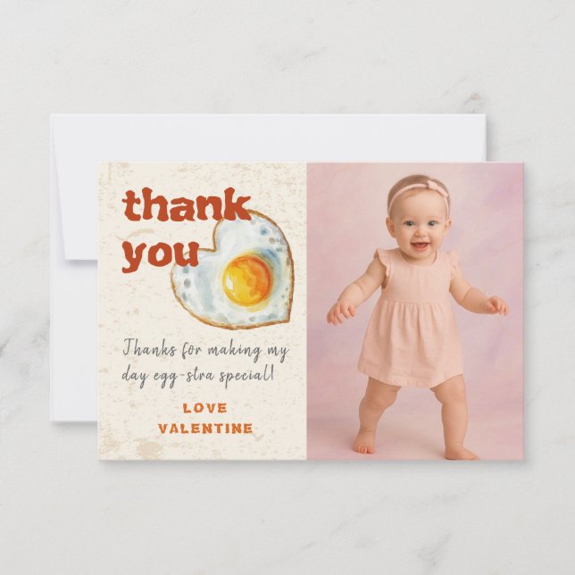 ÄGG-EXTRA BRA GRILLNING BABYS FÖDELSEDAG TACK KORT (Framsida)