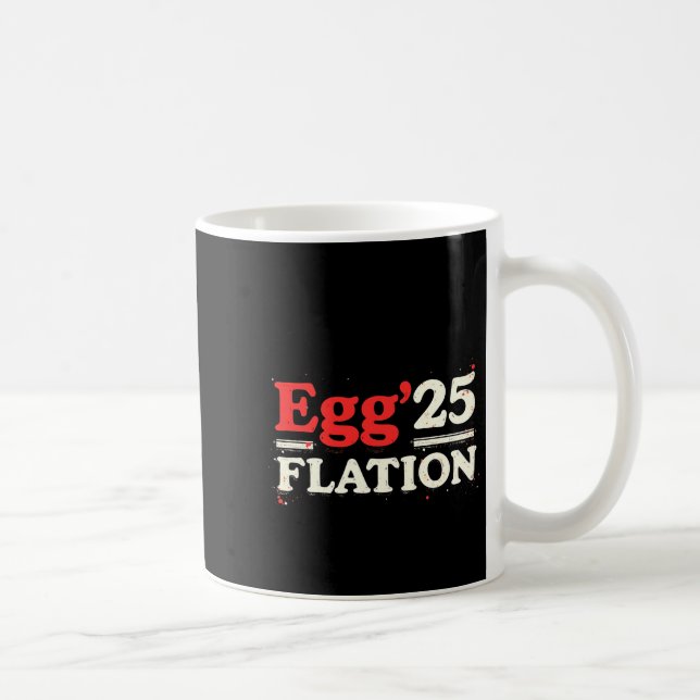 Ägg Flation 25 Rolig Påsk Ekonomi T Tröja  Kaffemugg (Höger)