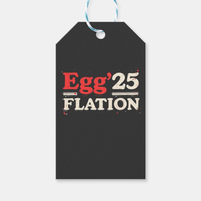 Ägg Flation 25 Roliga Påsk Ekonomi  Presentetikett (Framsidan)